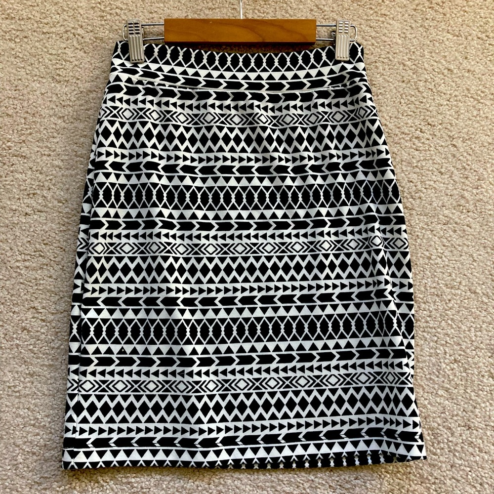 Stretch mini pencil skirt XS